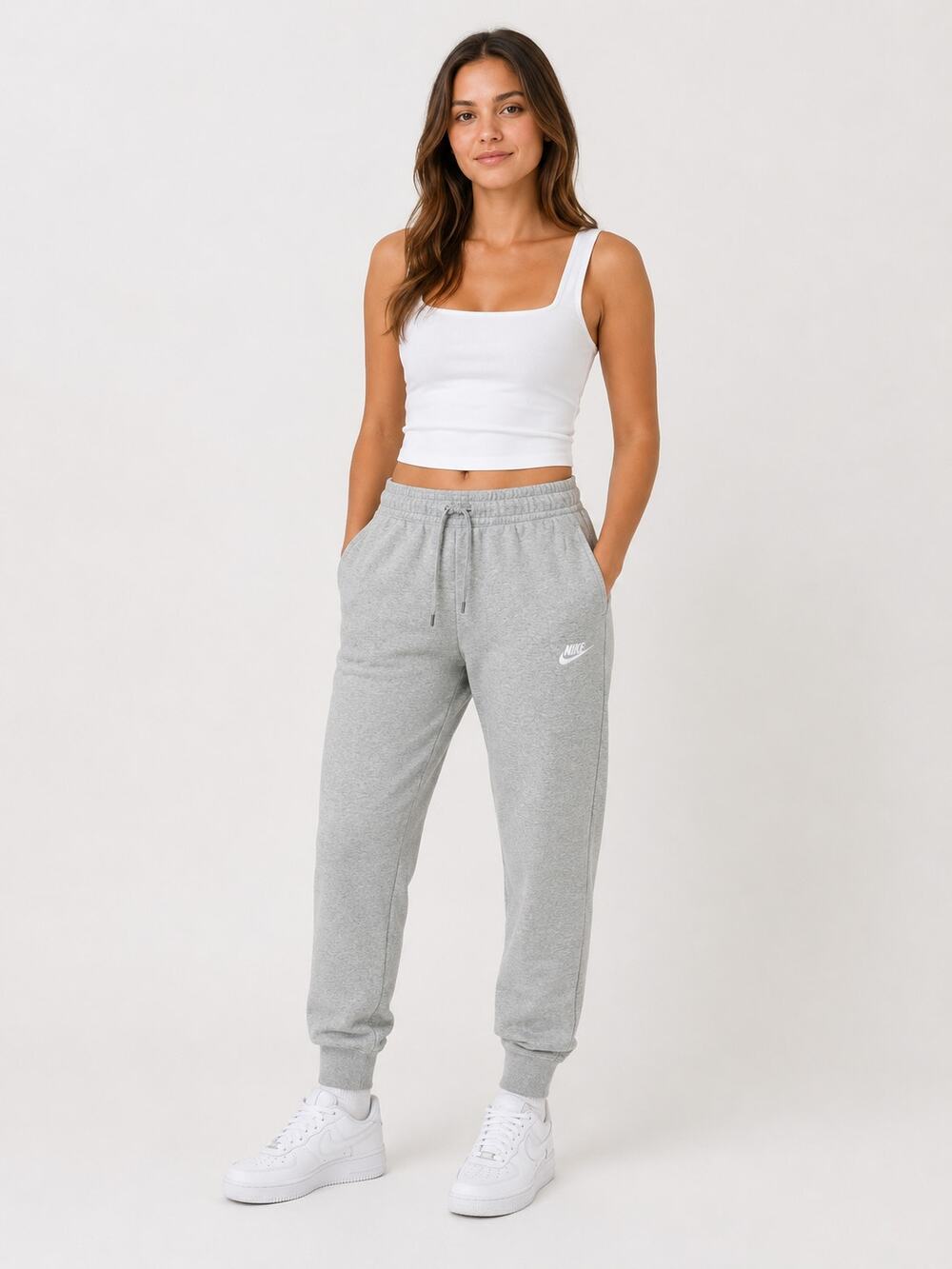 Nike Club Fleece Jogger Sweatpants Gray Medium